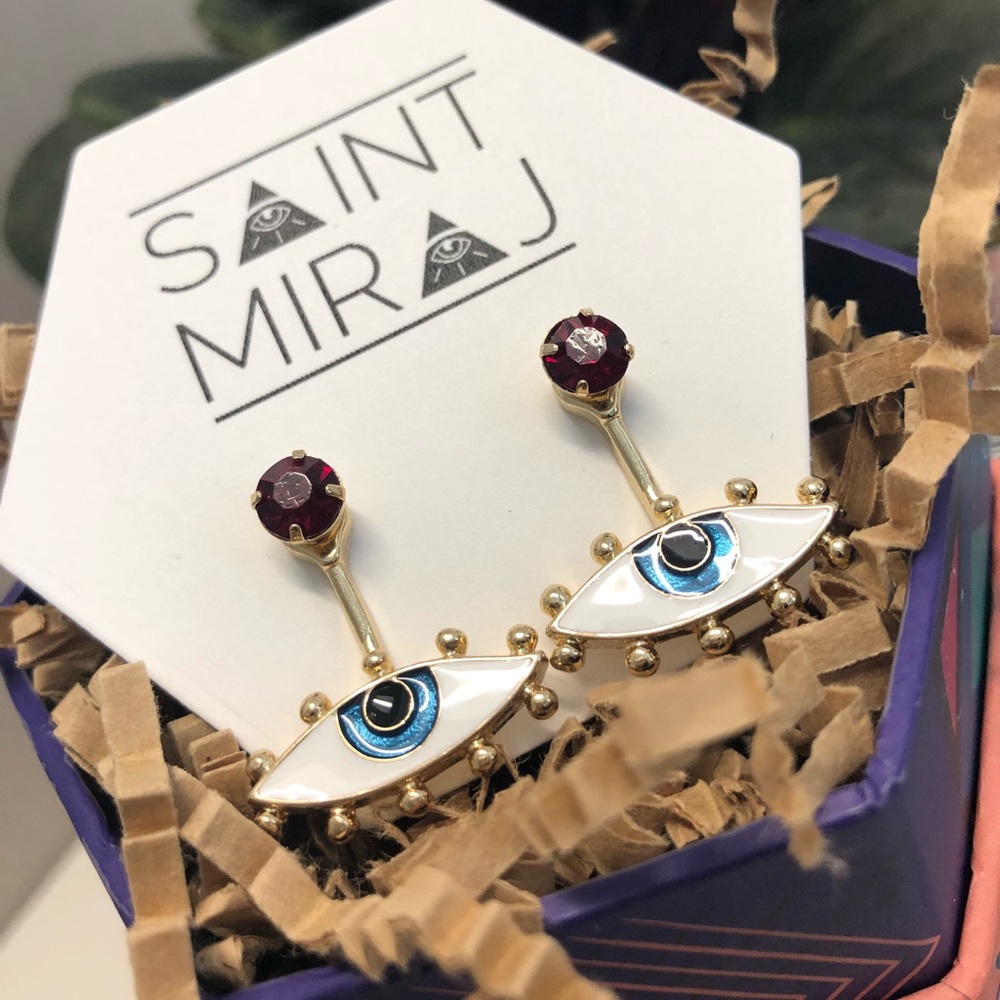 Turkish Evil Eye Stud by Saint Miraj